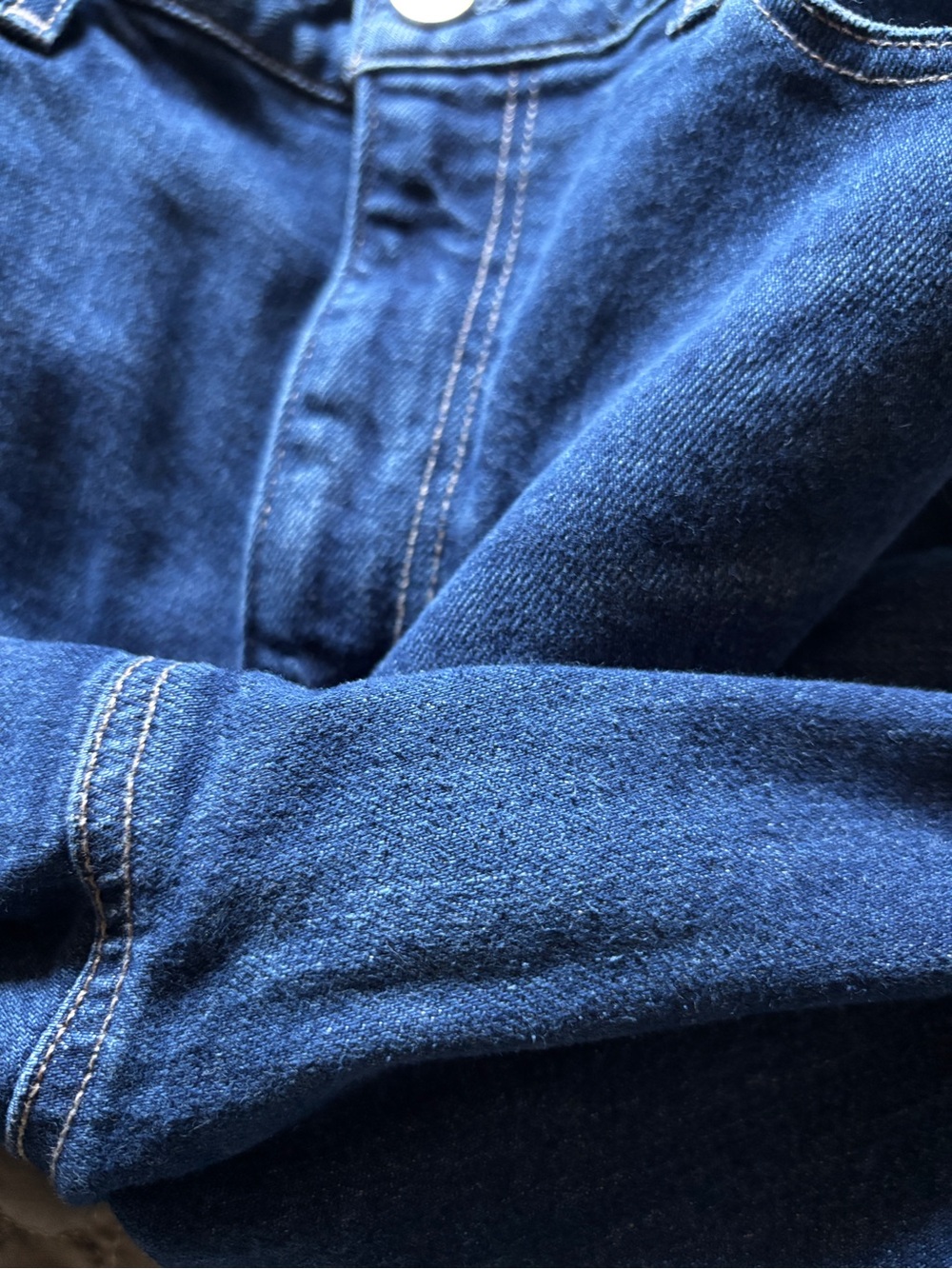 Paige Wide Leg Harper Jeans Dark Wash - Picture 7 of 7